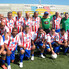 El equipo de Rosario, vestido con la indumentaria de nuestra Asociación, que disputó la final.