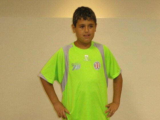 Sebastián es de Boca, ataja, pero su ídolo es Palermo ¿Será porque el loco atajaba en las prácticas?