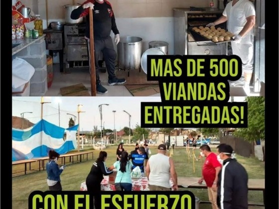 El viernes pasado se entregaron más de 500 viandas. La iniciativa se repetirá todas las semanas