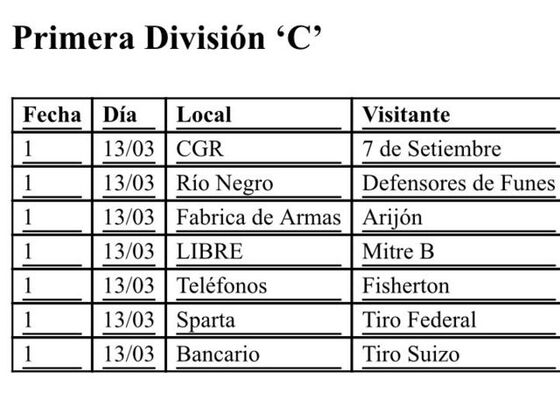 Primera División C