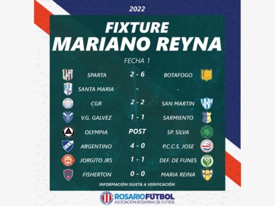 Fixture Mariano Reyna