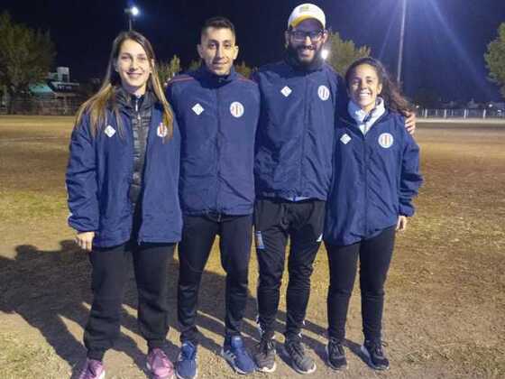El flamante cuerpo técnico del Seleccionado de Rosarina.