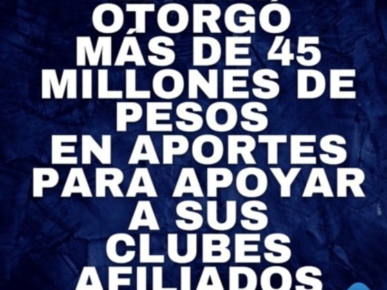 Millonario aporte econ&oacute;mico de la Rosarina a sus clubes afiliados.