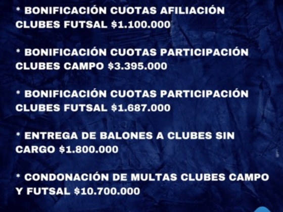 Millonario aporte económico de la Rosarina a sus clubes afiliados.
