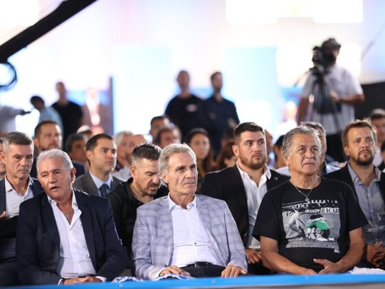 Varios campeones del mundo con Argentina estuvieron presentes en el evento.