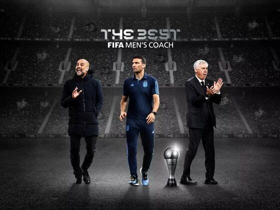 Scaloni, Guardiola y Ancelotti finalistas al The Best como mejor entrenador.