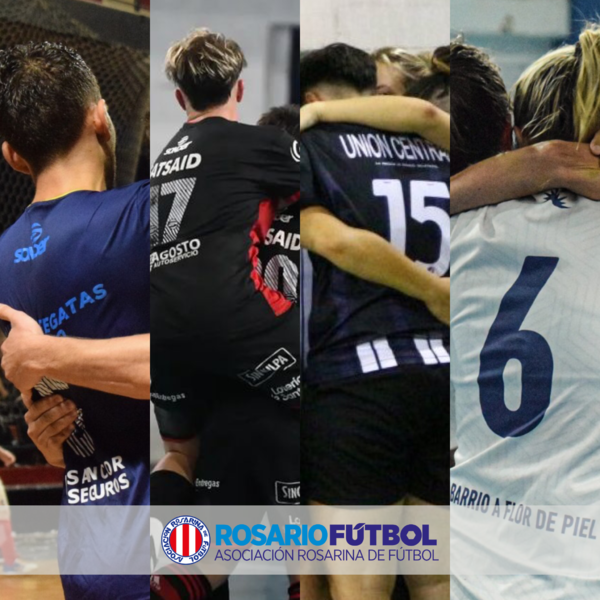 Newell's y Regatas se enfrentan en masculino, mientras que Horizonte y Unión Central se verán las caras en femenino. Fotografías gentileza de Cuna del Futsal y @futsalnewells en Ig.