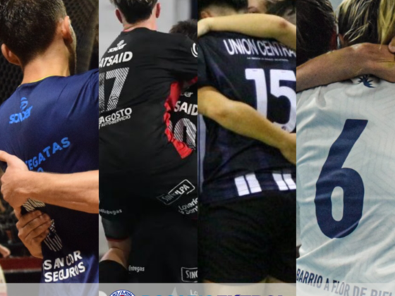 Newell's y Regatas se enfrentan en masculino, mientras que Horizonte y Uni&oacute;n Central se ver&aacute;n las caras en femenino. Fotograf&iacute;as gentileza de Cuna del Futsal y @futsalnewells en Ig.