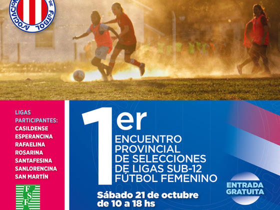 1er Encuentro Provincial de Selecciones de Ligas Sub-12 de F&uacute;tbol Femenino.