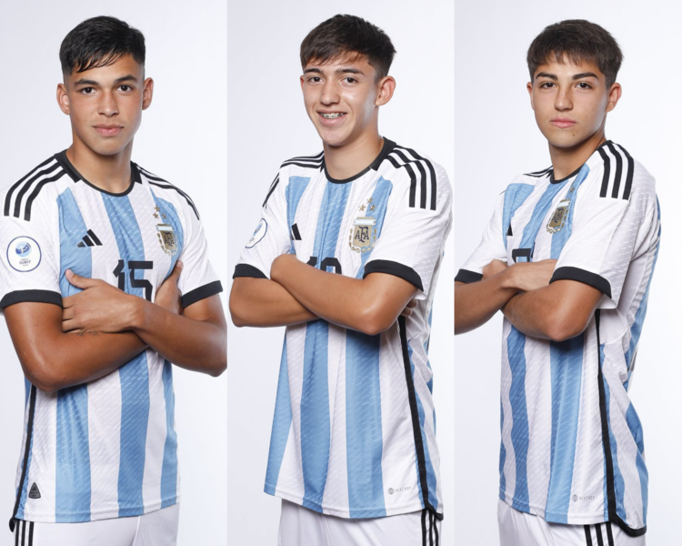 Juan Giménez, Kevin Gutiérrez y Valentino Acuña disputarán el Mundial Sub-17.
