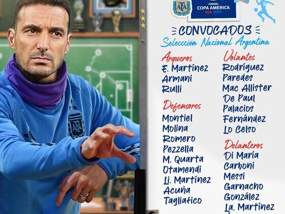 Los convocados por Lionel Scaloni para disputar la Copa Am&eacute;rica.