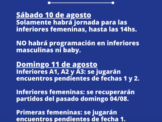 El pr&oacute;ximo fin de semana habr&aacute; modificaciones en el calendario habitual.