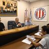 Maximiliano Fe, secretario de la Asamblea, Mario Giammaría, presidente de ARF y el CPN Pablo Bussano.