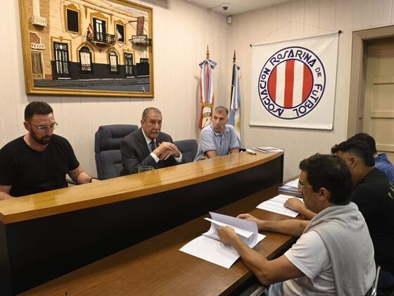 Maximiliano Fe, secretario de la Asamblea, Mario Giammar&iacute;a, presidente de ARF y el CPN Pablo Bussano.