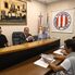 Maximiliano Fe, secretario de la Asamblea, Mario Giammaría, presidente de ARF y el CPN Pablo Bussano.