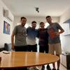 Castelli, Volpe, Granero y Lenoir, el C.T. de la Sub-18.