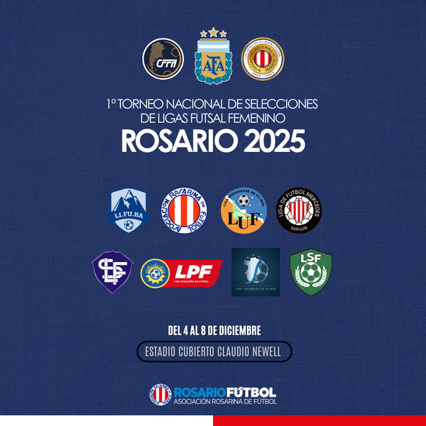 Rosario será sede del primer nacional de futsal femenino.